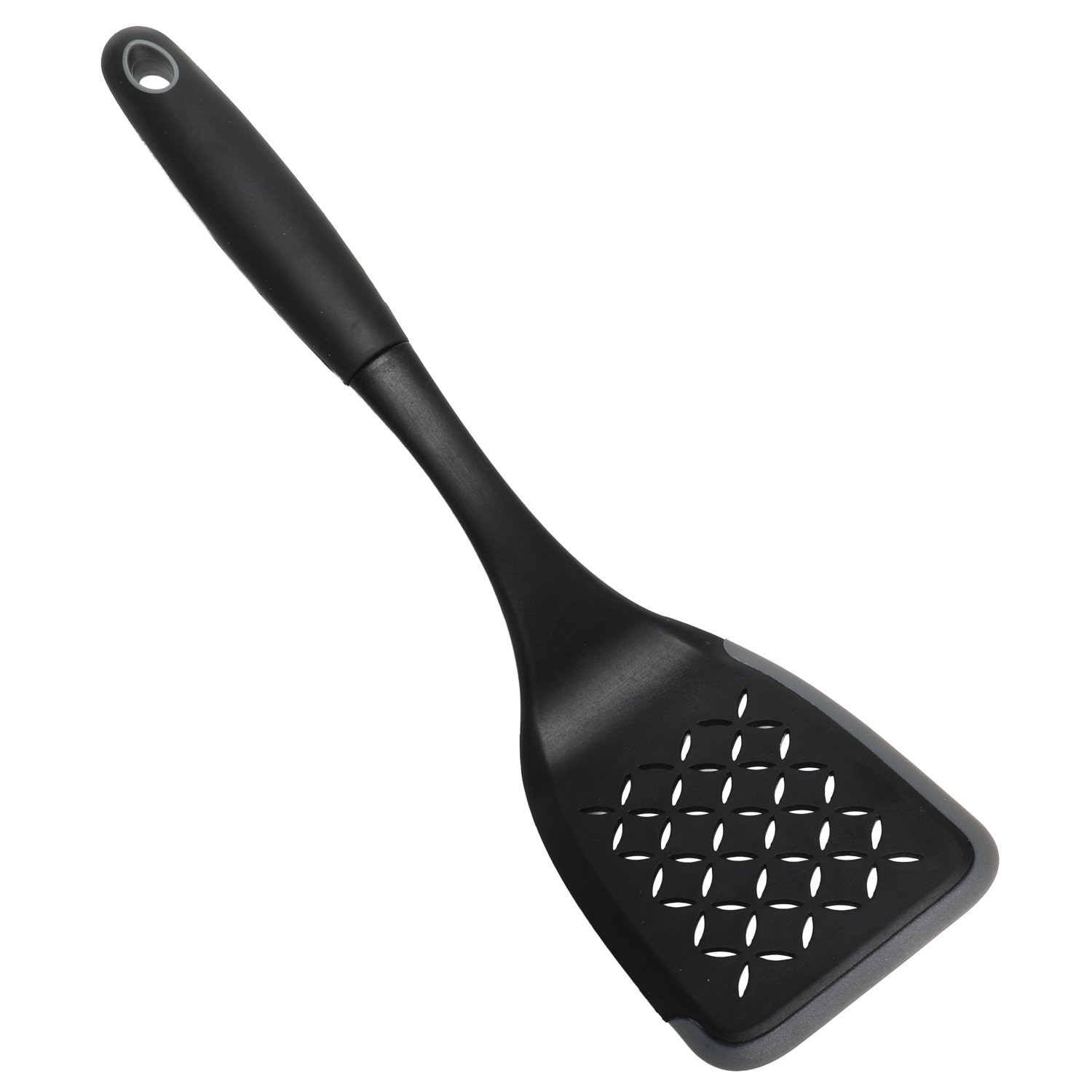 Chef Craft 12-inch Nylon Slotted Turner Spatula with Silicone Edge