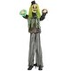 preview thumbnail 1 of 8, 6.1' Life Size Halloween Animatronic Circus Clown, Sound and Motion Activated with Light Up Eyes, Talking and Laughter Green