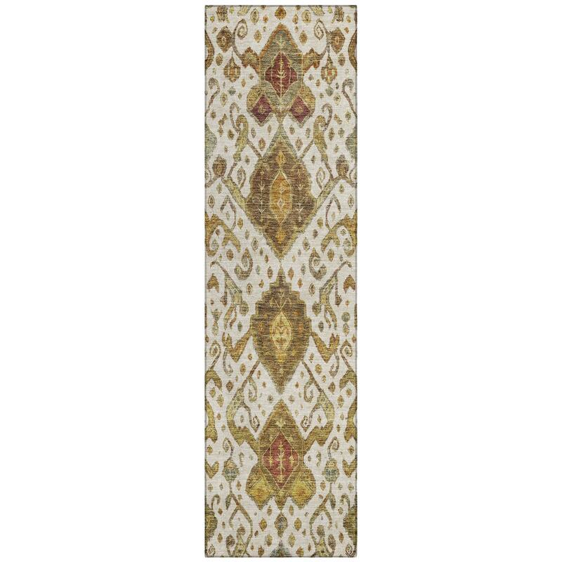 Machine Washable Indoor/ Outdoor Traditional Venetian Chantille Rug