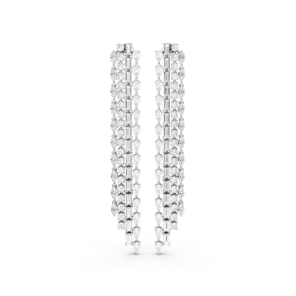 Auriya 14k Gold 5ctw Lab Grown Diamond Dangle Earrings (E-F VS)