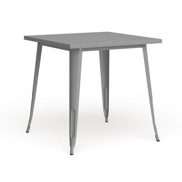 slide 2 of 30, 31.5-inch Square Metal Indoor/Outdoor Cafe Table