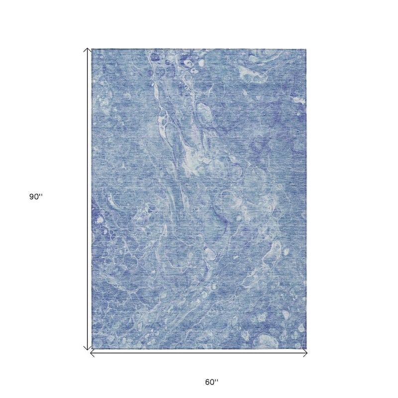 HomeRoots Abstract Transitional Rectangle Outdoor Rug