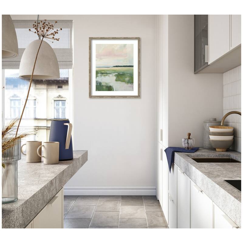 Kate and Laurel Framed Art Pastel Horizon I by Amy Lighthall