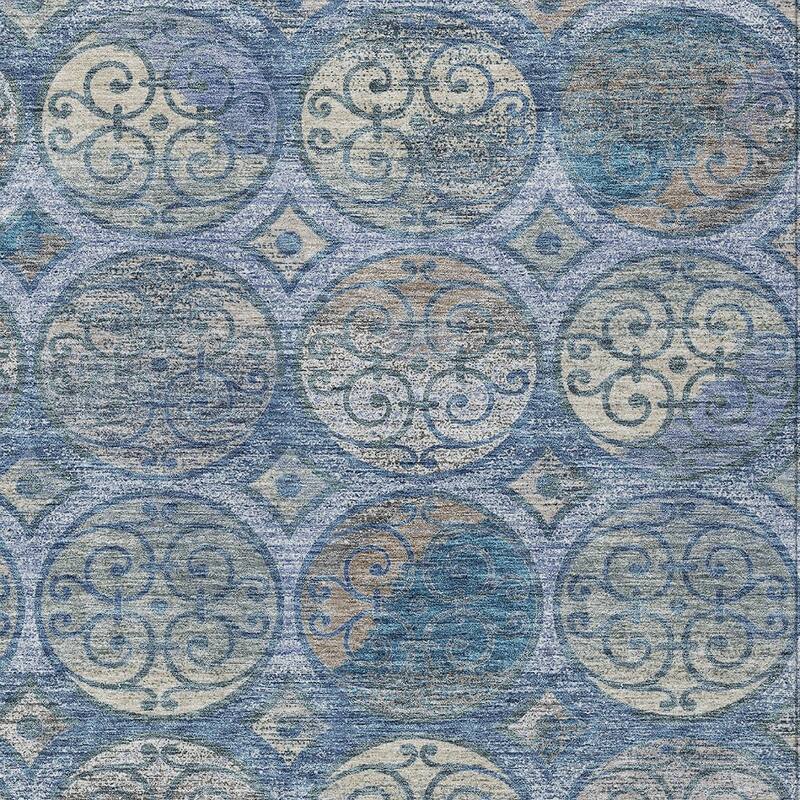 HomeRoots Trellis Transitional Rectangle Outdoor Rug