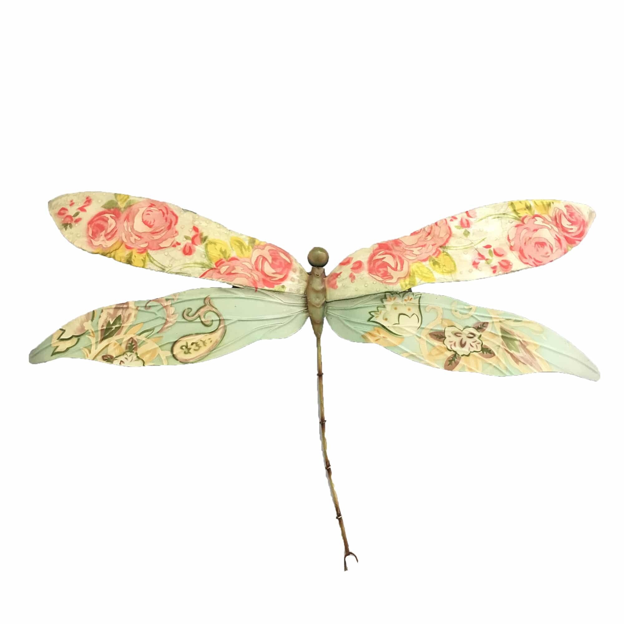 Dragonfly Wall Decor Pink And Blue (m4011)