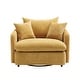 preview thumbnail 28 of 47, 46" Chenille Upholstered Sofa Swivel Chair