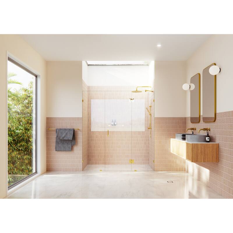 Glass Warehouse GHF-71.75 Stellar 78" High x 71-3/4" Wide Hinged