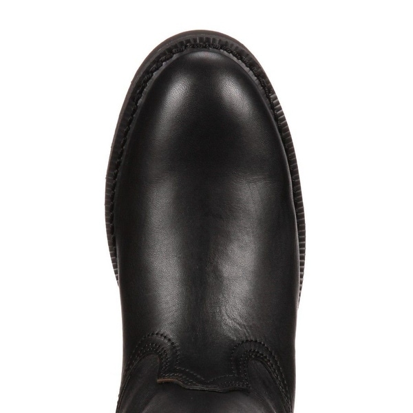 black wellington dress boots