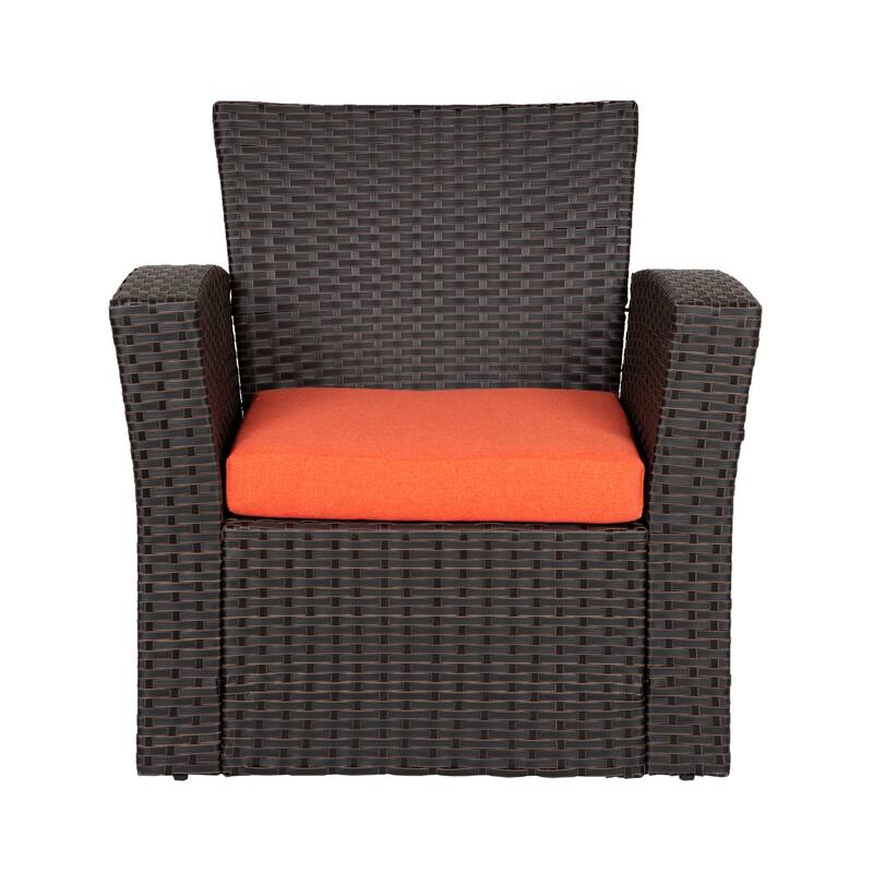 Grandview Outdoor Chocolate 4-piece Patio Conversation Set