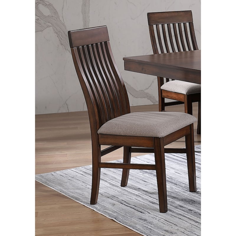 Briarwood Mango Oak and Brown Slat Back Dining Side Chair (Set of 2)