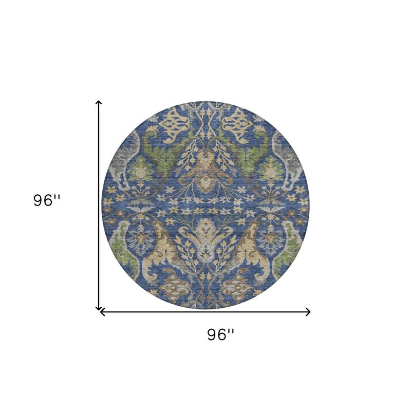 HomeRoots Floral Transitional Rectangle Outdoor Rug