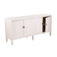 preview thumbnail 5 of 9, SEI Furniture Taborley Transitional 4-Door Sideboard Antique White Wood Accent Cabinet Buffet