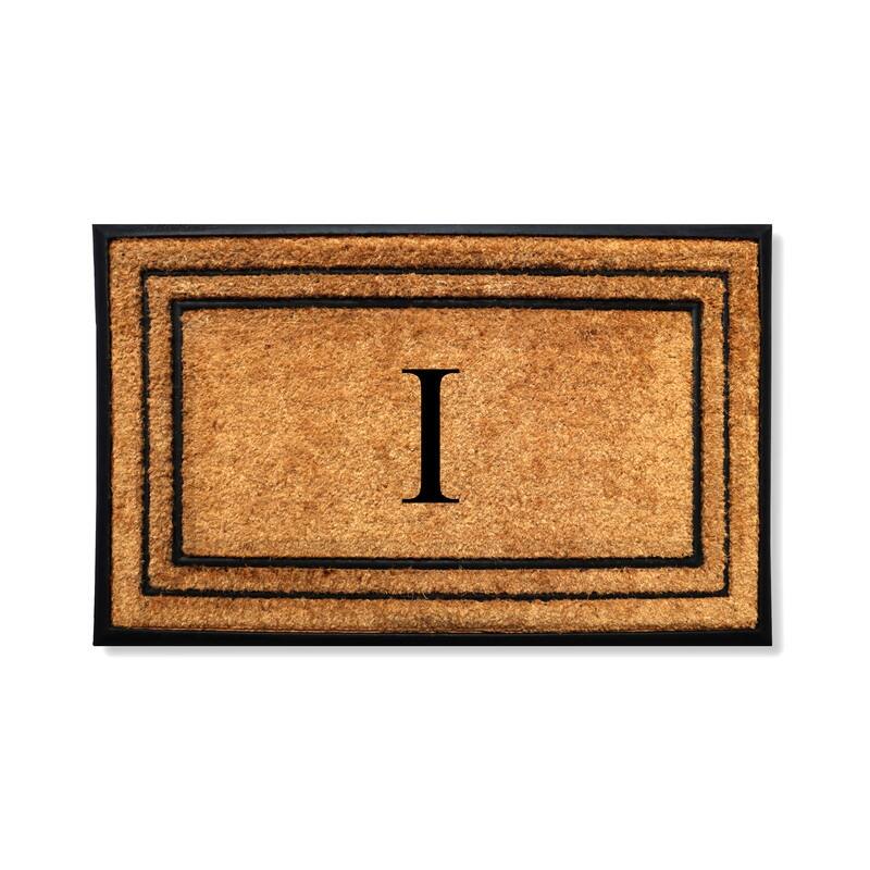 A1HC Natural Coir & Rubber Door Mat, Heavy Duty, Dirt Trapping, Long-Lasting Entrance Doormats,Thick & Durable Outdoor Entry Mat - 24" X 39" - I