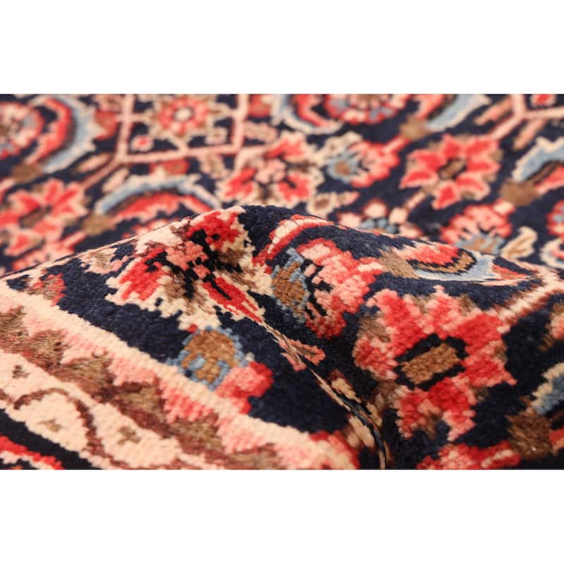 ECARPETGALLERY Hand-knotted Andelz Dark Navy Wool Rug - 3'1 x 10'10