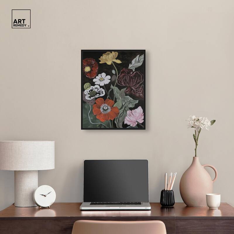Ruby Revelry Canvas by Art Remedy