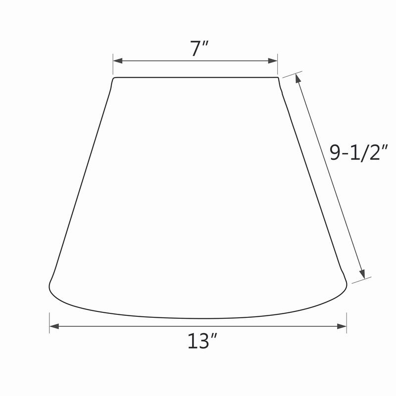 Aspen Creative Hardback Empire Shaped Spider Construction Lamp Shade in Burnt Orange (7" x 13" x 9 1/2")