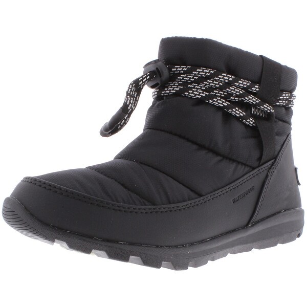 black short snow boots