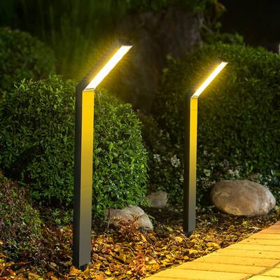 Solar Outdoor Lights, 20 LED Solar Pathway Lights with Bright Warm Light