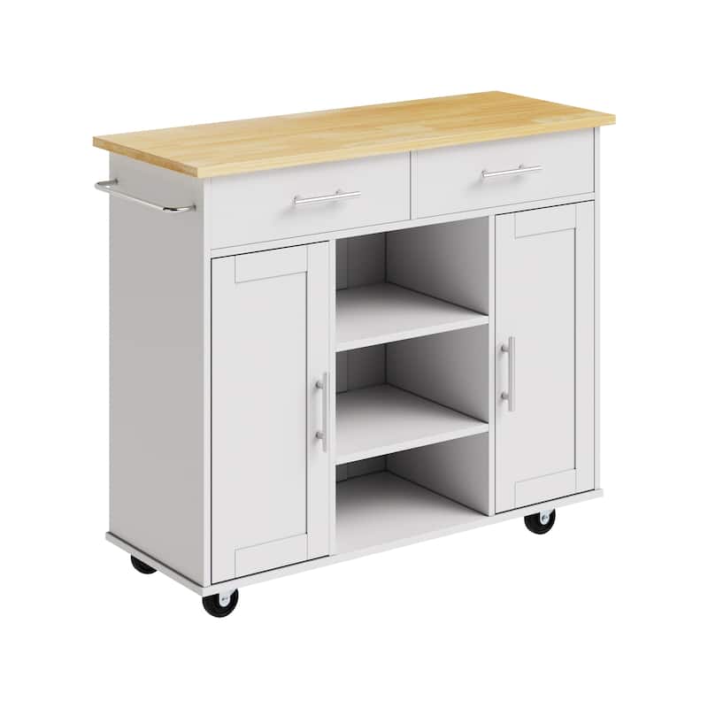 Futzca Storage Kitchen Island Cart - N/A