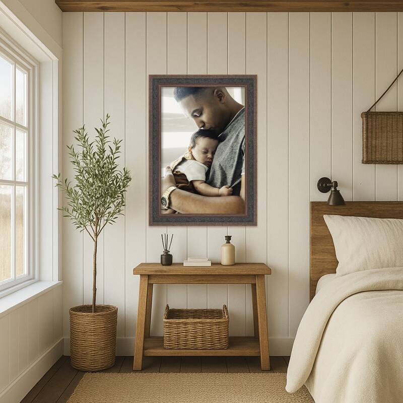 Attic Aged Picture Frame, Photo Frame