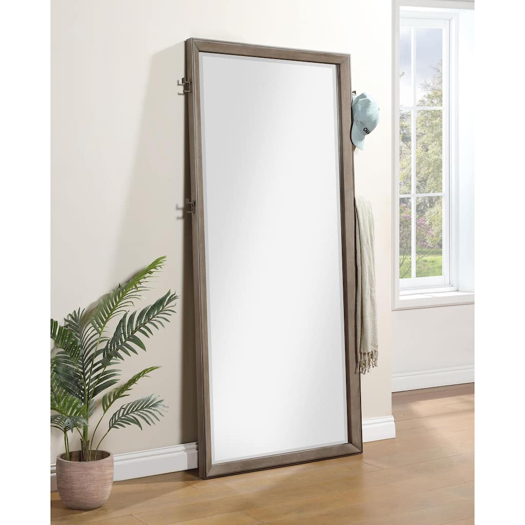 Durango 80-inch Standing Floor Mirror Washed Oak