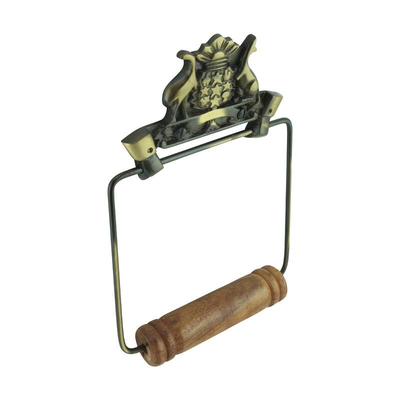 Toilet Paper Holder Wall Mount Antique Brass Victorian Hands Tissue Holder Renovators Supply