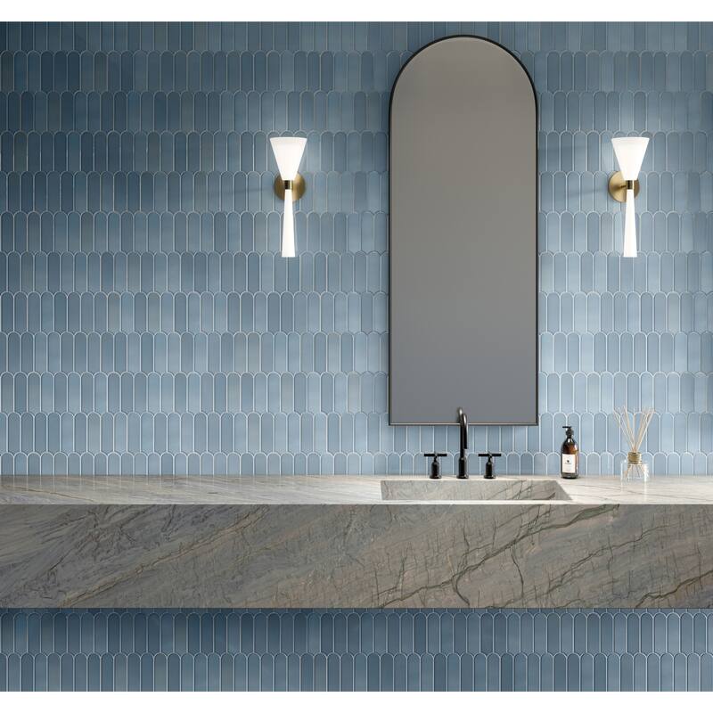 Daltile Artefino Vintage 2 x 6 Fish Scale Mosaic (10 PC Per SQFT) (10.00 SQFT Per Carton)