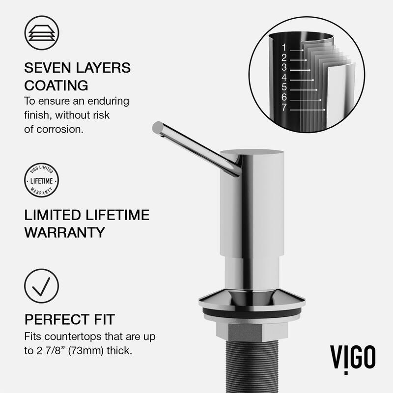 VIGO Greenwich 18" H Single Handle Pull-Down Sprayer Kitchen Faucet