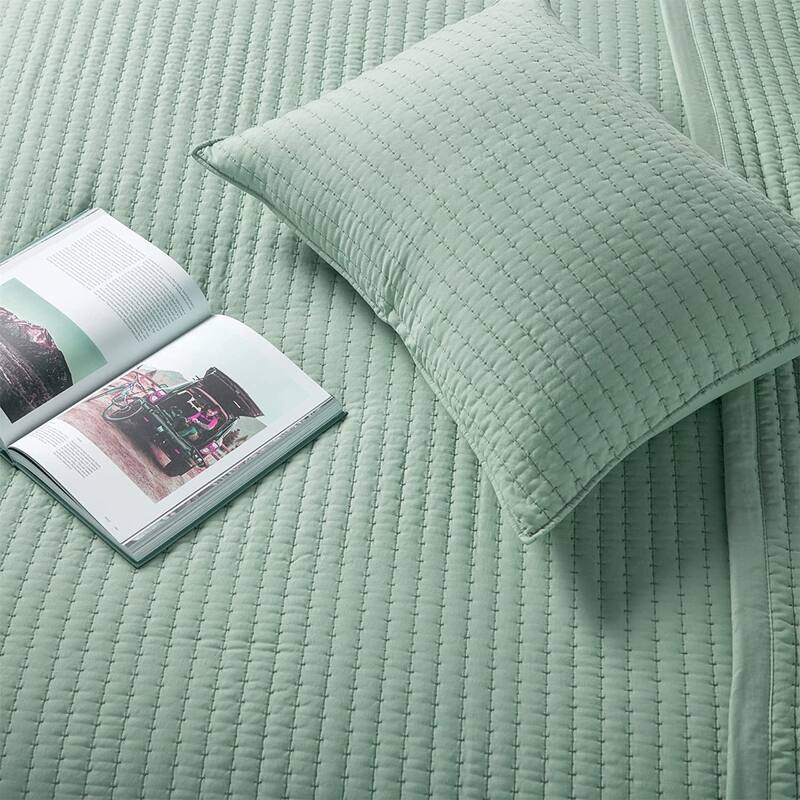 KASENTEX Quilt Set Soft Bedspread - Light Weight, Stone Washed, Down Alternative Fill, Machine Washable