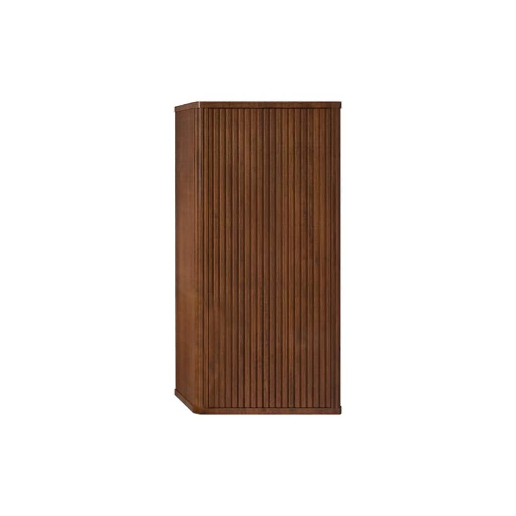 Cc0414S305 Striped Walnut Bathroom Floating Side Cabinet