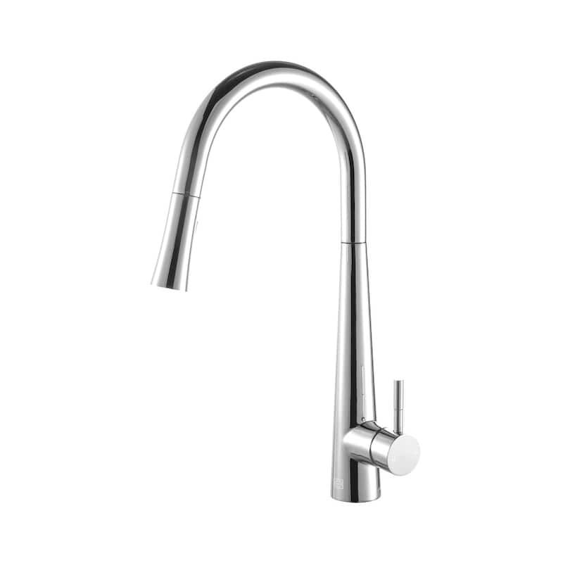 Indigo Home Single Handle Pull Down Sprayer Kitchen Faucet - Chrome