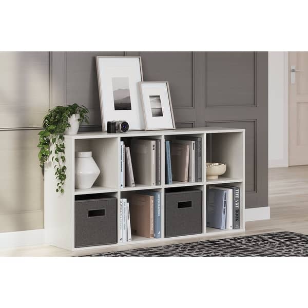 Ashley Furniture Aprilyn White 8 Cube Organizer 24"W x 12"D x 47"H