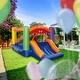 preview thumbnail 7 of 5, Monster Theme Bounce House with Slide and Blower