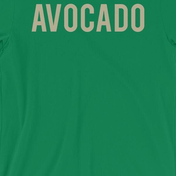 Shop Avocado Letters Mens Green T Shirt Overstock 29137764