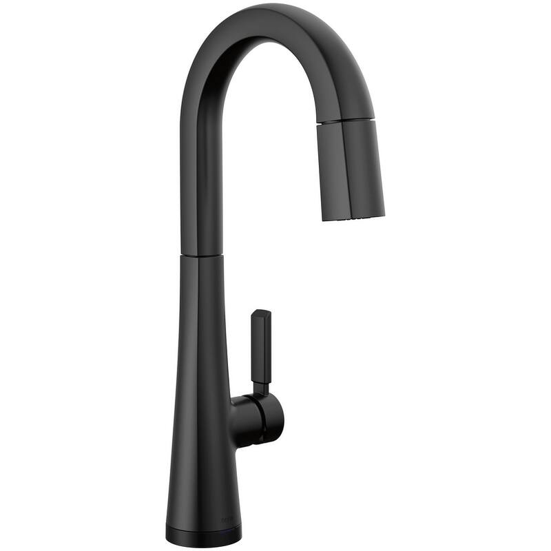 Delta 9991T-PR-DST Monrovia 1.8 GPM Deck Mounted Pull Down Bar Faucet - Matte Black