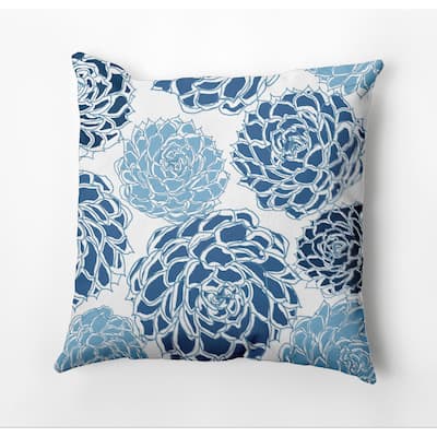 Olivia Floral Print Outdoor Pillow