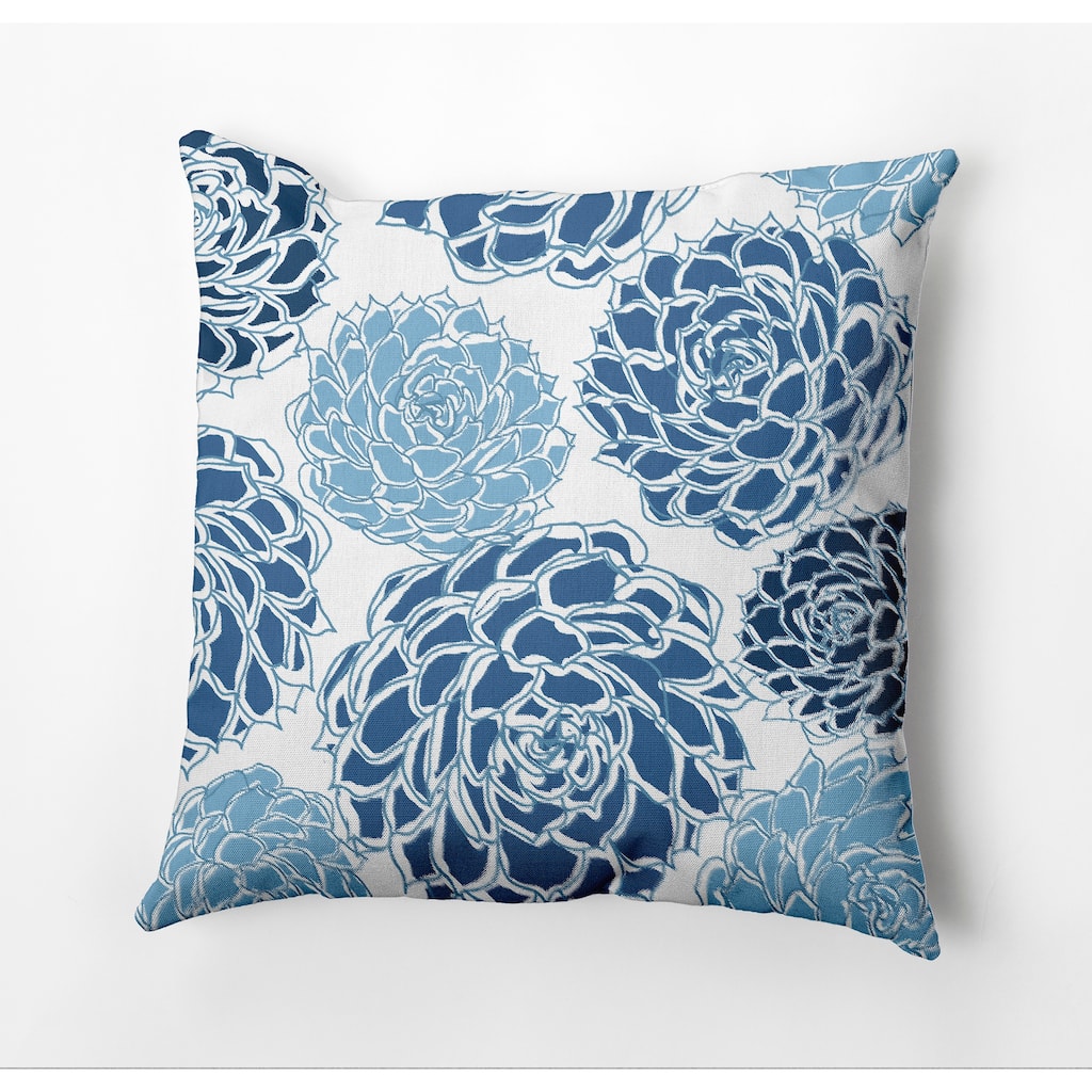 Olivia Floral Print Outdoor Pillow
