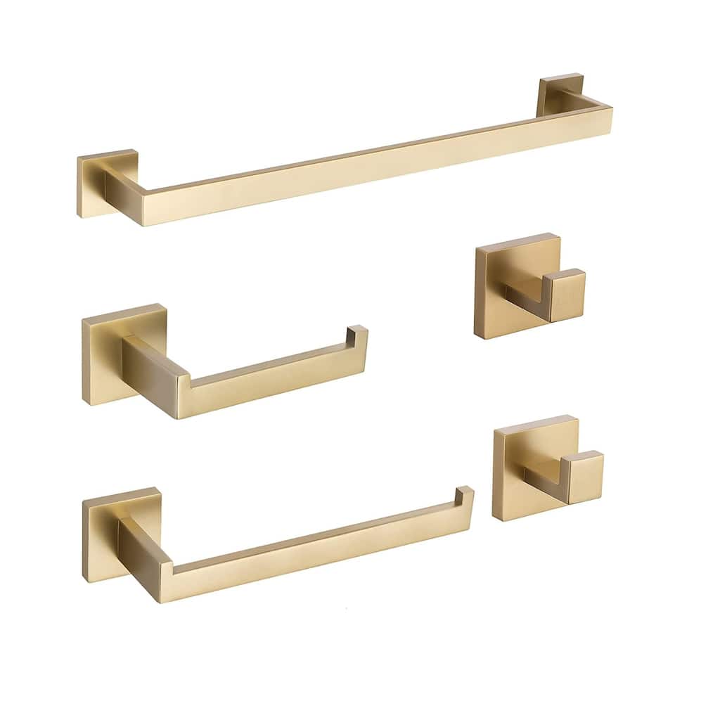 Interbath 5 Pieces Bathroom Hardware Accessories Set