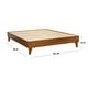preview thumbnail 63 of 63, Kotter Home Solid Wood Mid-century Modern Platform Bed
