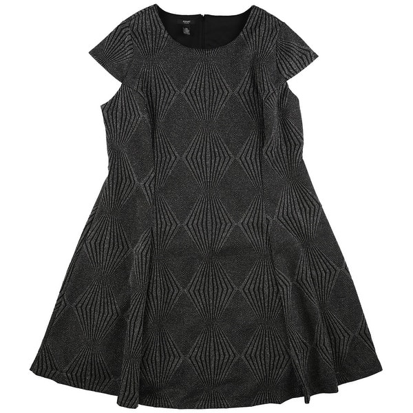 metallic fit & flare dress Metallic Crinkle Pleated Strapless Fit and Flare Dress with Bow missy / 2 / gold