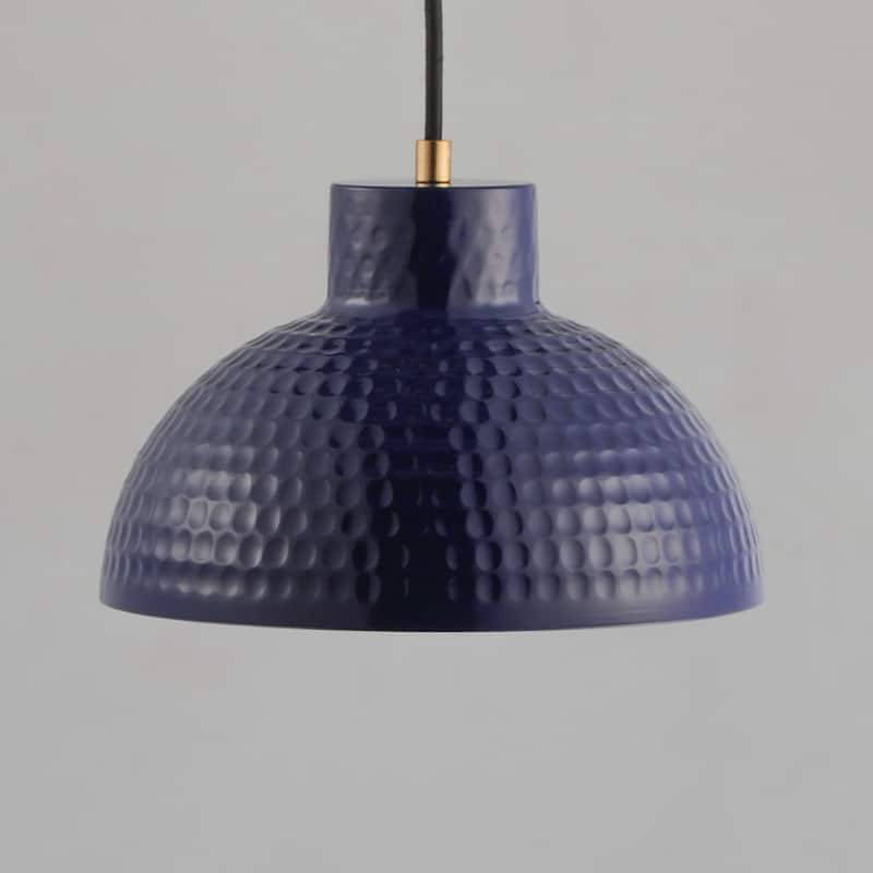 Maxim 35142 Rockport 10" Wide Mini Pendant with Hammered Metal Shade