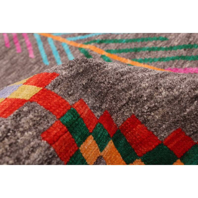 ECARPETGALLERY Hand-knotted Shalimar Dark Grey Wool Rug - 8'9 x 11'10