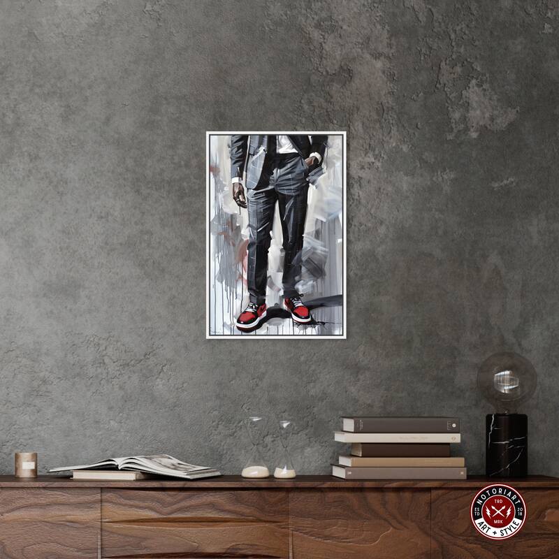 Notoriart Man Of Style Ii Framed Men Style 1 Piece Canvas Wall Art