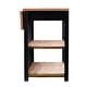preview thumbnail 8 of 9, SEI Furniture Copper Grove Berhill Black Wood Kitchen Island and Stool 3-piece Set