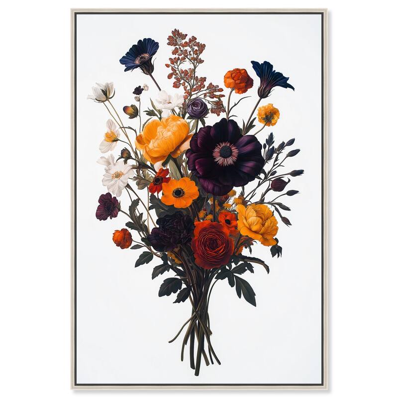 Regal Rose Riot II Canvas by Art Remedy - Silver - 24" x 36"