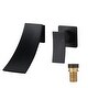 preview thumbnail 1 of 29, WOWOW Single Handle Wall Mounted Bathroom Basin Faucet Matte Black