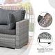 preview thumbnail 47 of 49, HOOOWOOO 11-piece Rattan Wicker Outdoor Furniture Set Swivel Chairs with Fire Pit