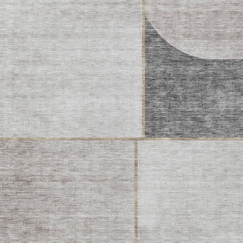HomeRoots Abstract Transitional Rectangle Outdoor Rug