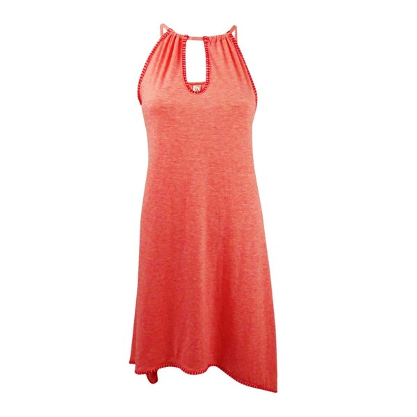 Lucky Brand Women S Hazy Days Swing Dress Cover Up Coral