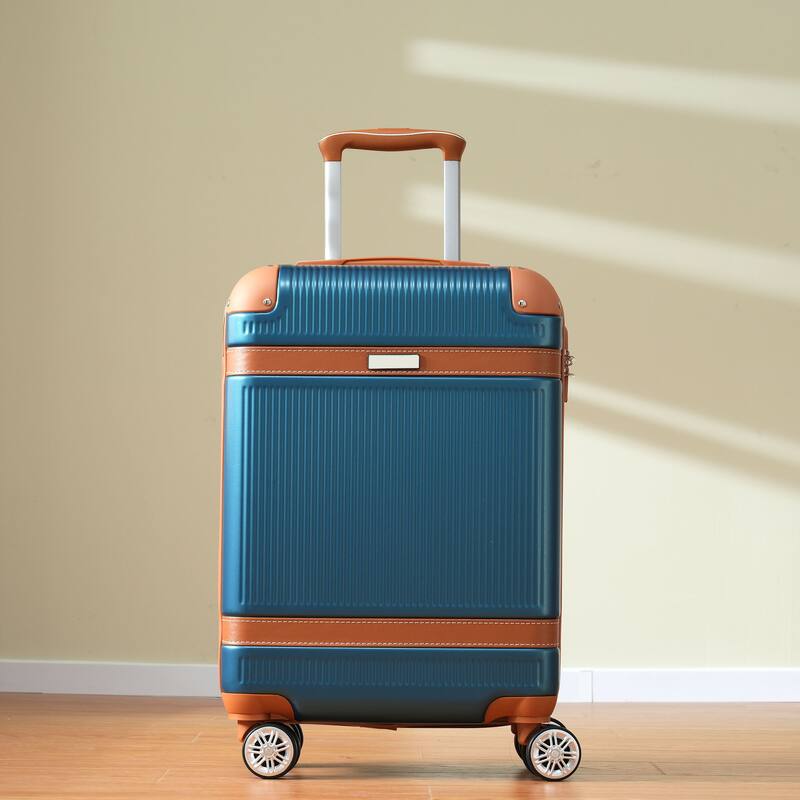 3 Piece Hardside Lightweight Luggage Sets with Double Spinner 8 Wheels and TSA Lock